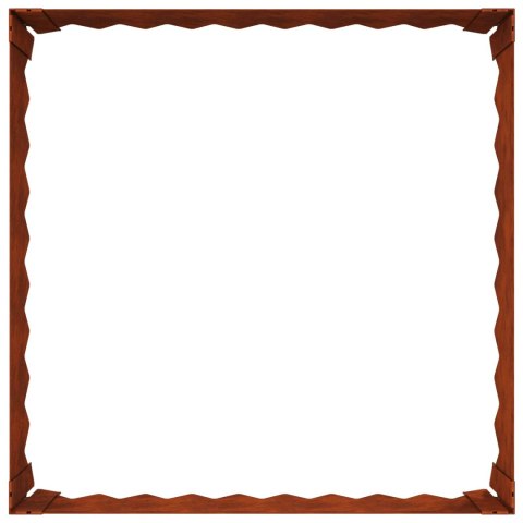 KRAWĘŻNIK DO TRAWNIKA 60X60X20CM STAL RDZAWY