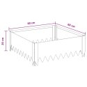 KRAWĘŻNIK DO TRAWNIKA 60X60X20CM STAL RDZAWY