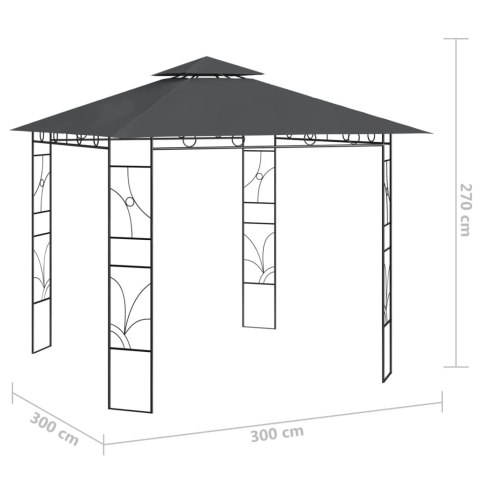 ALTANA 3X3X2,7 M ANTRACYTOWA 160 G/M²