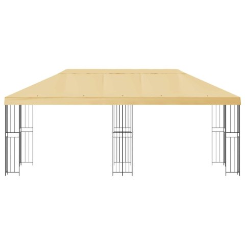 ALTANA OGRODOWA 6 X 3 M KREMOWY POLIESTER I STAL 190 GSM