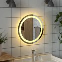 LUSTRO ŁAZIENKOWE Z LED OKRĄGŁE 40CM