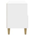 VidaXL Szafka pod telewizor Biały wysoki połysk 102 x 34,5 x 50 cm