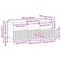 VidaXL Szafka pod telewizor Biały wysoki połysk 102 x 34,5 x 50 cm