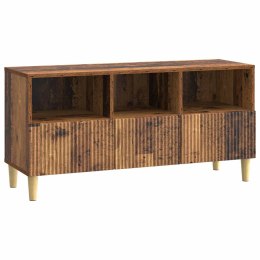 VidaXL Szafka pod telewizor z szufladą Stare drewno 102 x 34,5 x 50 cm