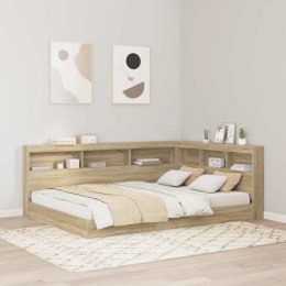 VidaXL Zagłówek do przechowywania z półką Dąb Sonoma 160 cm