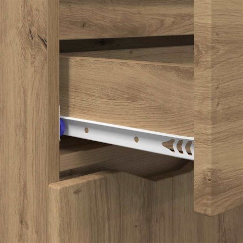 VidaXL Bufet Dąb rzemieślniczy 100 x 30 x 65,6 Materiał drewnopochodny
