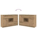 VidaXL Bufet Dąb rzemieślniczy 100 x 30 x 65,6 Materiał drewnopochodny