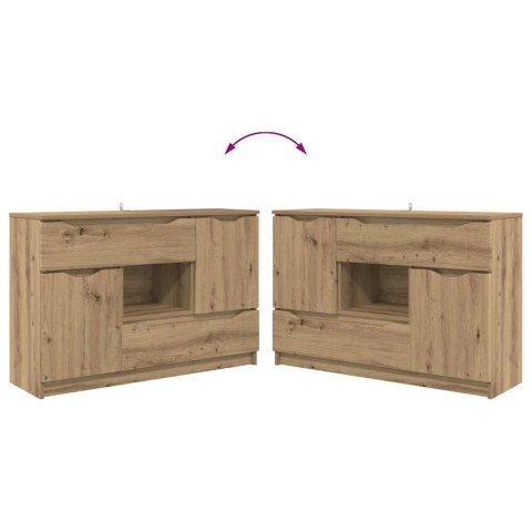 VidaXL Bufet Dąb rzemieślniczy 100 x 30 x 65,6 Materiał drewnopochodny