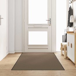 DYWANIK WEJŚCIOWY BEŻOWY I CZARNY 120X250CM 100% POLIAMID