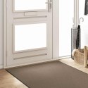 DYWANIK WEJŚCIOWY BEŻOWY I CZARNY 120X250CM 100% POLIAMID