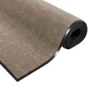 DYWANIK WEJŚCIOWY BEŻOWY I CZARNY 120X250CM 100% POLIAMID