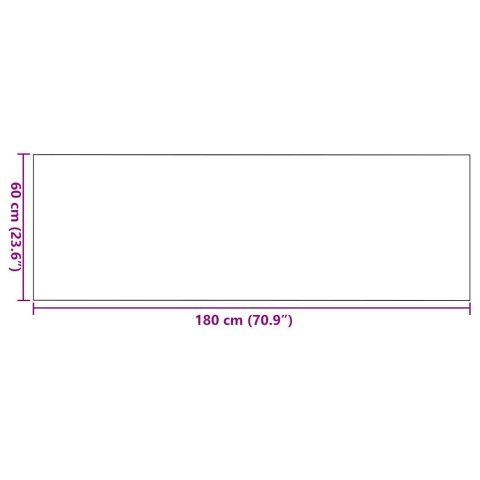 DYWANIK WEJŚCIOWY BEŻOWY I CZARNY 60 X 180 CM 100% POLIAMID