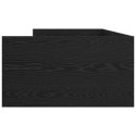 VidaXL Ramka łóżka Czarny Dąb 100 x 200 cm Lite drewno sosnowe