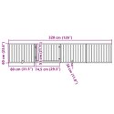 VidaXL Składana bramka dla psa, z drzwiami, 4 panele, czarna, 320 cm