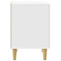 VidaXL Stolik nocny 2 pcs Biały wysoki połysk 43 x 34,5 x 50 cm