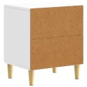 VidaXL Stolik nocny 2 pcs Biały wysoki połysk 43 x 34,5 x 50 cm