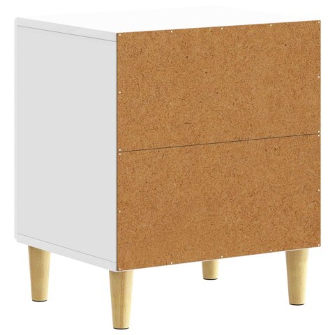 VidaXL Stolik nocny 2 pcs Biały wysoki połysk 43 x 34,5 x 50 cm