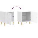 VidaXL Stolik nocny 2 pcs Biały wysoki połysk 43 x 34,5 x 50 cm