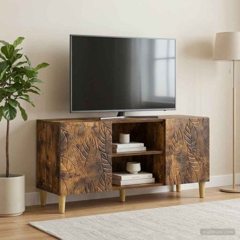 VidaXL Szafka pod telewizor 102 x 34,5 x 50 cm Dąb wędzony