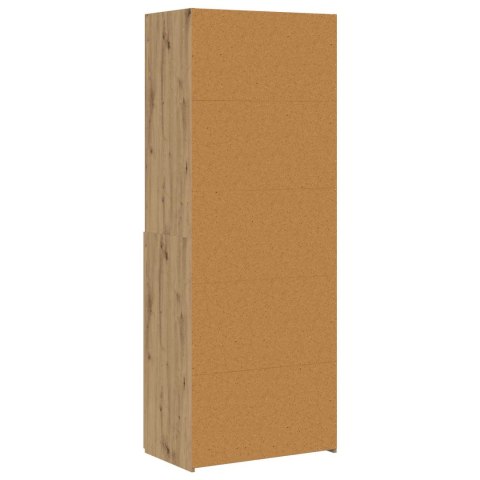 VidaXL Półka na książki Dąb artisan 30 x 42.4 x 185.2 cm