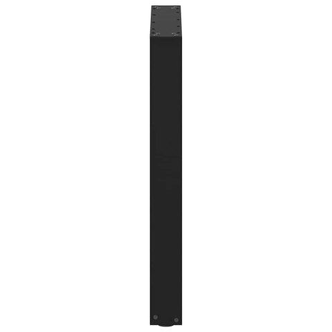 NOGI DO STOŁU JADALNEGO W KSZTAŁCIE LITERY U 2 SZT. CZARNE 60X(72-73)CM STAL