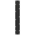 NOGI DO STOŁU JADALNEGO W KSZTAŁCIE LITERY U 2 SZT. CZARNE 60X(72-73)CM STAL