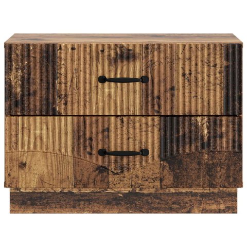 VidaXL Szafka Nocna z szufladą Stare drewno 62 x 34,5 x 44,5 cm