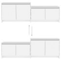 VidaXL Szafka pod TV, biała, 146,5x35x50 cm, materiał drewnopochodny