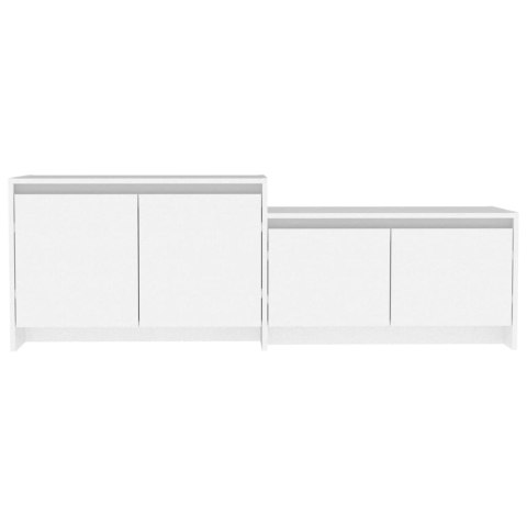 VidaXL Szafka pod TV, biała, 146,5x35x50 cm, materiał drewnopochodny