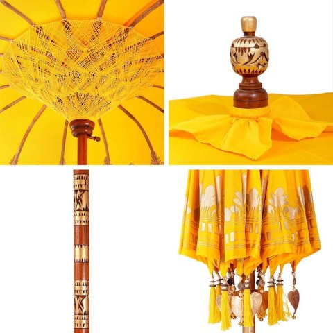 BALIŃSKI PARASOL ŻÓŁTY 185X185X260CM