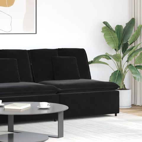 MODUŁOWY MODUŁ CENTRALNY SOFY Z PODUSZKAMI CZARNY 100CM