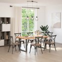 NOGI DO STOŁU JADALNEGO W KSZTAŁCIE LITERY U 2 SZT. ANTRACYT 80X(72-73)CM STAL