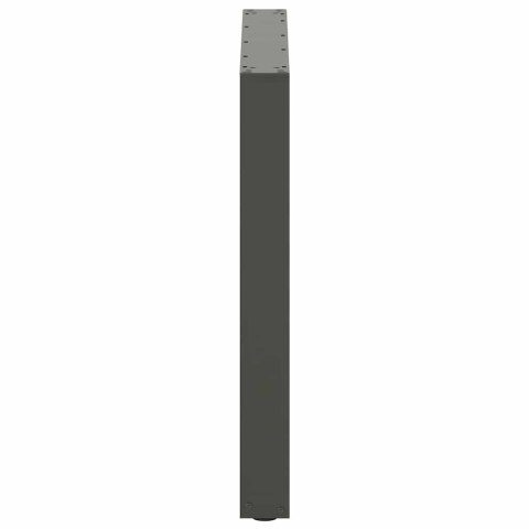 NOGI DO STOŁU JADALNEGO W KSZTAŁCIE LITERY U 2 SZT. ANTRACYT 80X(72-73)CM STAL