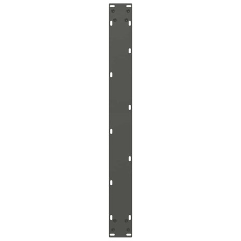 NOGI DO STOŁU JADALNEGO W KSZTAŁCIE LITERY U 2 SZT. ANTRACYT 80X(72-73)CM STAL