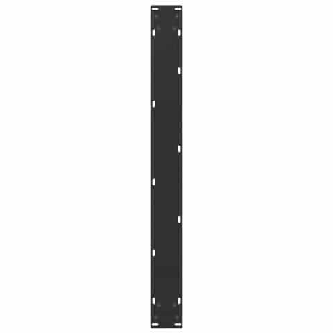 NOGI DO STOŁU JADALNEGO W KSZTAŁCIE LITERY U 2 SZT. CZARNE 90X(72-73)CM STAL