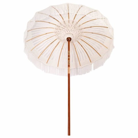 PARASOL MAKRAMOWY KREMOWY 190X190X260CM