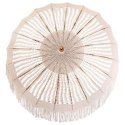 PARASOL MAKRAMOWY KREMOWY 190X190X260CM