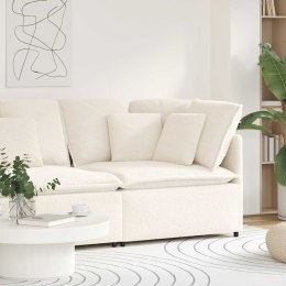 MODUŁOWY NAROŻNIK SOFA Z PODUSZKAMI KREMOWY 100CM