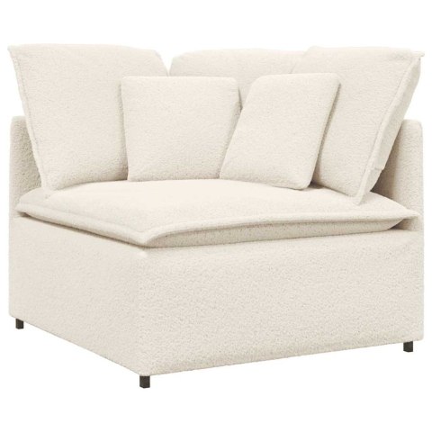 MODUŁOWY NAROŻNIK SOFA Z PODUSZKAMI KREMOWY 100CM