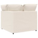 MODUŁOWY NAROŻNIK SOFA Z PODUSZKAMI KREMOWY 100CM