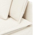 MODUŁOWY NAROŻNIK SOFA Z PODUSZKAMI KREMOWY 100CM