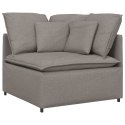 MODUŁOWY NAROŻNIK SOFA Z PODUSZKAMI TAUPE 100CM