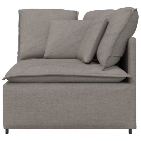 MODUŁOWY NAROŻNIK SOFA Z PODUSZKAMI TAUPE 100CM