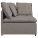 MODUŁOWY NAROŻNIK SOFA Z PODUSZKAMI TAUPE 100CM