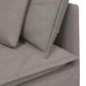 MODUŁOWY NAROŻNIK SOFA Z PODUSZKAMI TAUPE 100CM