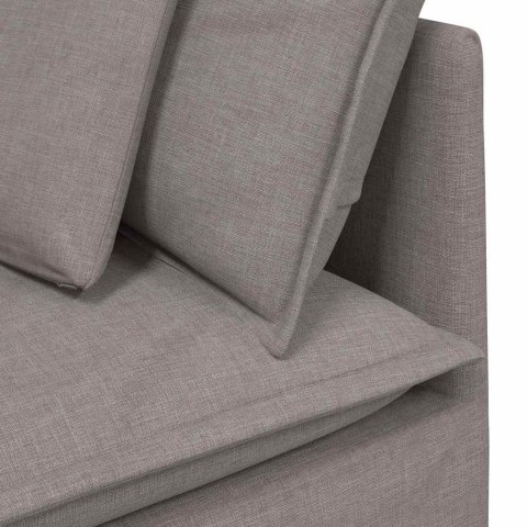 MODUŁOWY NAROŻNIK SOFA Z PODUSZKAMI TAUPE 100CM