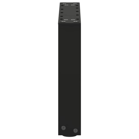 NOGI DO STOLIKA KAWOWEGO W KSZTAŁCIE LITERY U 2 SZT. CZARNE 30X(30-31)CM STAL