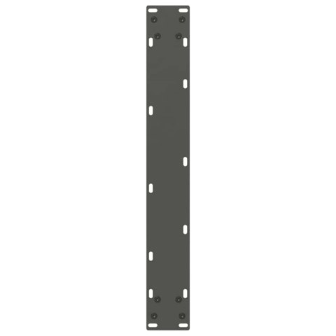 NOGI DO STOŁU JADALNEGO W KSZTAŁCIE LITERY U 2 SZT. ANTRACYT 60X(72-73)CM STAL