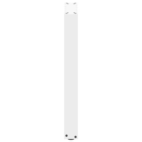 NOGI DO STOŁU JADALNEGO W KSZTAŁCIE LITERY U 2 SZT. BIAŁE 50X(72-73)CM STAL