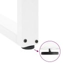 NOGI DO STOŁU JADALNEGO W KSZTAŁCIE LITERY U 2 SZT. BIAŁE 50X(72-73)CM STAL